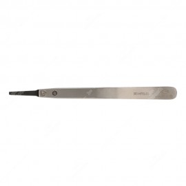 Pinzetta ESD con punte piatte in plastica (126x10x9mm)