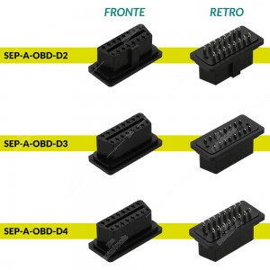 Connettore femmina tipo A OBD2 - confronto versioni