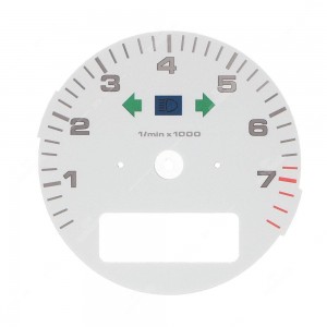 Fondino bianco contagiri contachilometri Porsche 911 964 Turbo 3.3 e 993 Turbo - icone accese