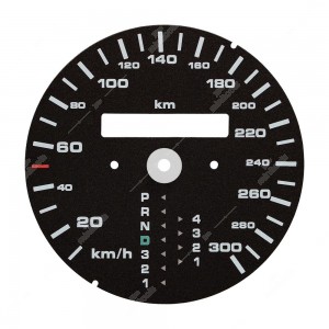 Fondo per conversione tachimetro da miglia a km/h di Porsche 993 e 964