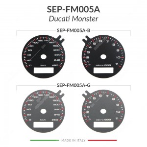 Colori disponibili fondino contachilometri Ducati Monster 620, 800, 900, 1000