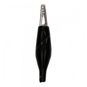 Pinzette coccodrillo isolate colore Nero - Conf. da 10 pz.