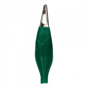 Pinzette coccodrillo isolate colore Verde - Conf. da 10 pz.