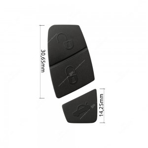 Gommini neri per chiavi Fiat e Lancia (30,65 + 14,25mm)