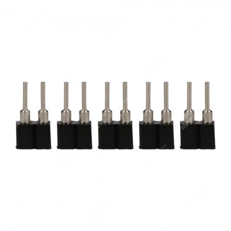 5 pcs pack of 2 turned pins female pin strip header sil connector