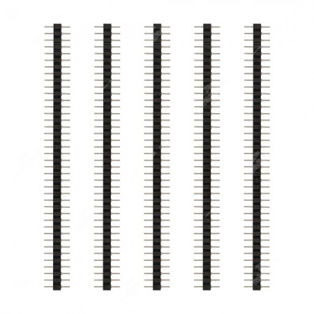 5 pcs pack of 40 turned pins male pin strip header sil connector