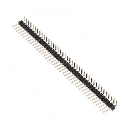 40 pins turned sip 90 deegres male pin strip header