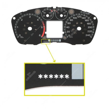 Where to find the code on Ford Focus and C-Max instrument clusters gauge face