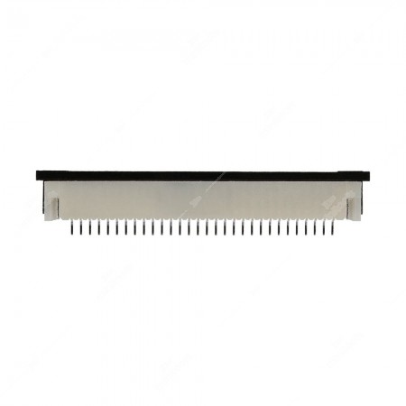 Front side of ZIF connector - FFC / FPC Connector - 30 bottom pins - 1mm pitch
