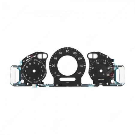 EL panel with gauge face (black - mph) for Mercedes CLK W209, CLS C219 and E-Class W211 dashboards