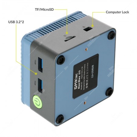 Intel Nuc GMKtec G5 ports