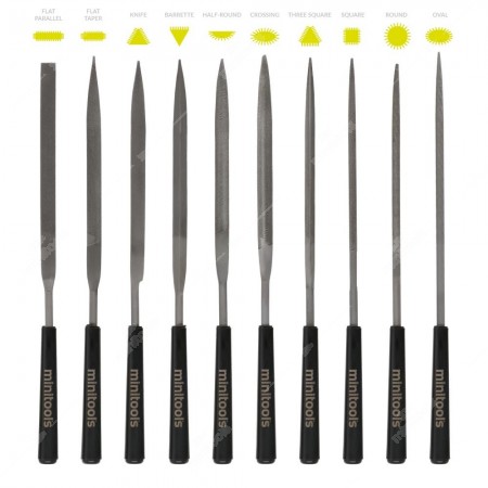 Precision needle files shapes