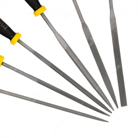 Detail of the tips of the needle files