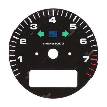 Porsche 911 964 Carrera 2, Carrera 4 and 993 Carrera 2 - 2S, Carrera 4 - 4S, Targa, Turbo S e GT2 rev counter dial overlay - warning lights on