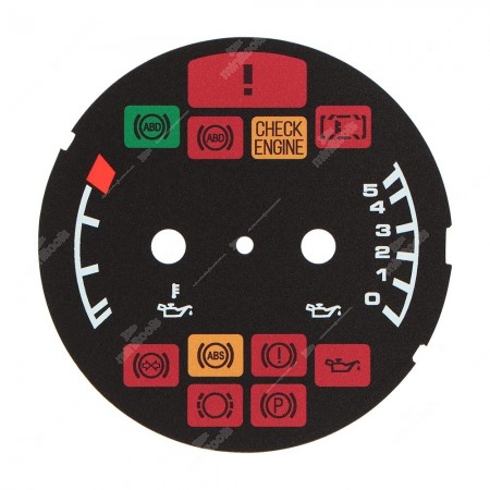 Porsche 911 993 oil pressure and temperature gauge disc (european versions) - warning lights on