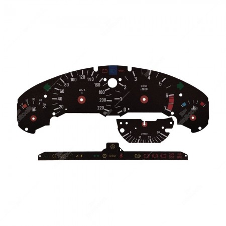 BMW 3 Series E36 speedometer dial disc - warning lights off
