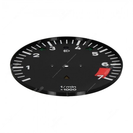 Gauge face for Porsche 911 Carrera 3.2 and 911 SC 3.0 speedometers rev counter (with up-shift indicator)