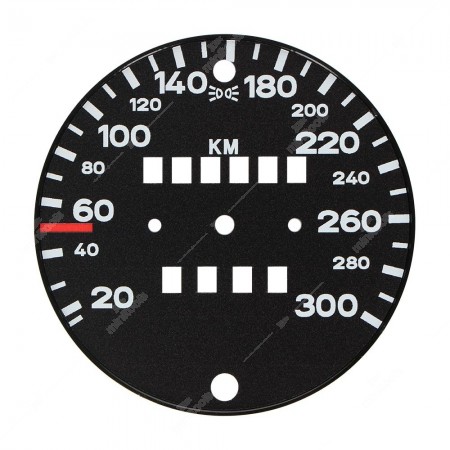 Gauge face for Porsche 911 930 Turbo 3.3 instrument clusters (300 km/h)