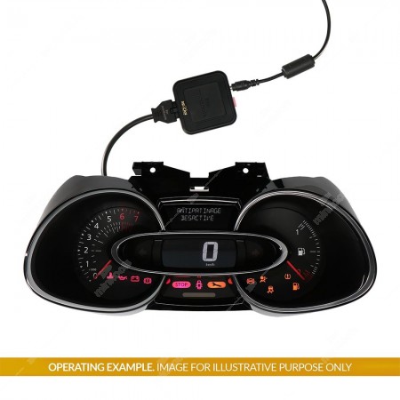 Operating example of SEP-RE-CAN003I with a Renault instrument cluster