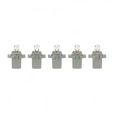 Pack of instrument cluster bulbs B8.3d BAX10s 24V with grey socket