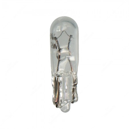 Bulb glass wedge base  W2x4,6d 6V 1,2W T5 for instrument clusters and dashboards