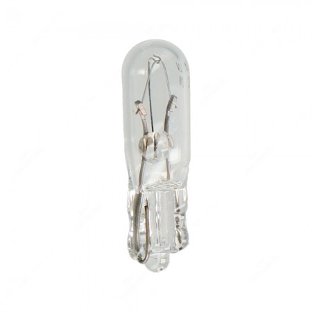 Bulb glass wedge base W2x4,6d 12V 2W T5 for instrument clusters and dashboards