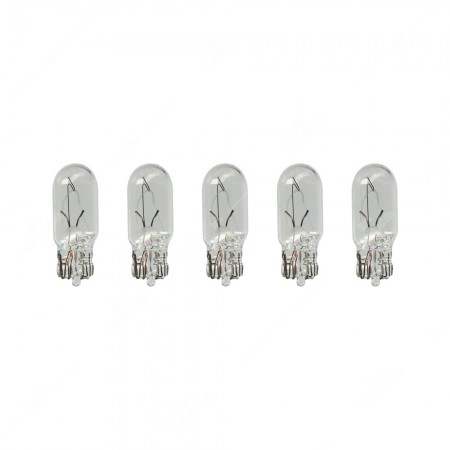 Pack of cars courtesy light bulbs W2,1x9,5d 12V 3W T10