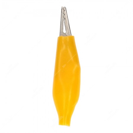0 Pinzette coccodrillo isolate colore Giallo - Conf. da 50 pz.