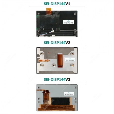 Citroën, DS, Fiat and Peugeot RNEG RT5 / RT6 car radio / infotainment display, back sides comparison