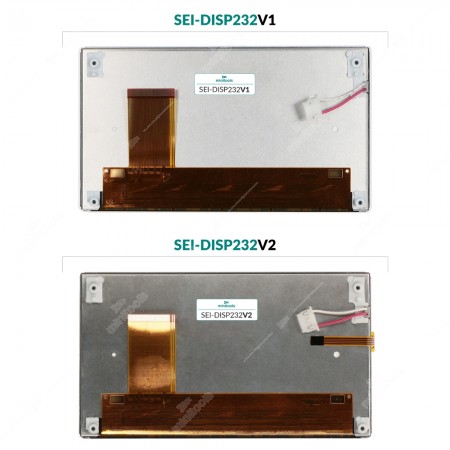 Hyundai Tucson / ix35 sat nav screen, comparison of the rear sides