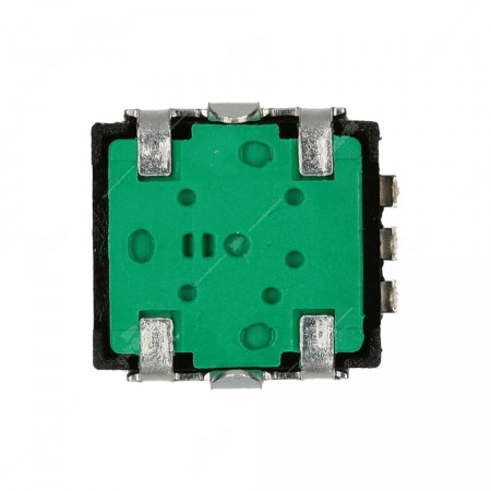 24 pulses per revolution incremental encoder, without push switch. 12,4x13,4x21,5h mm