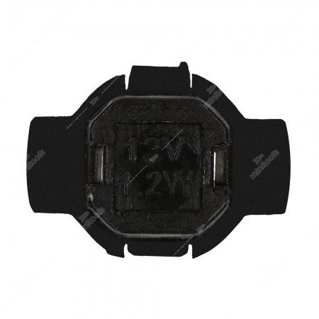 Instrument panel bulb B8.3d BAX10s 12V with black socket lower side 