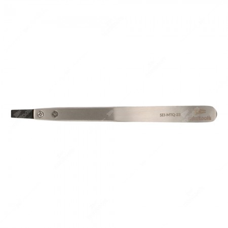 ESD tweezer with flat plastic tip (117x10x6mm)