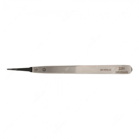 ESD tweezer with fine plastic tip (128x10x13mm)