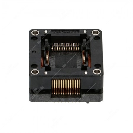 64 pin QFP64 socket, with a pin pitch of 0,80mm