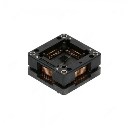 64 pin QFP64 socket, with a pin pitch of 0,80mm