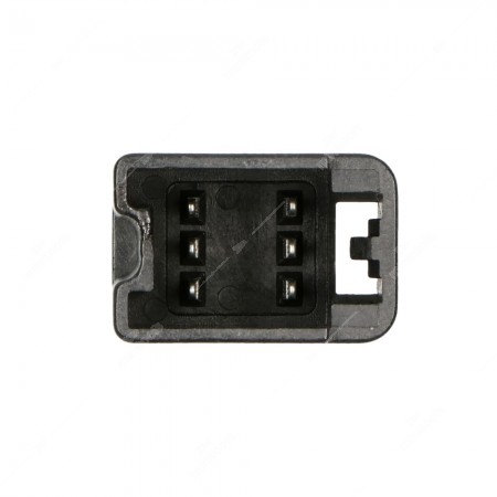 0 Connettore 3+3 pin maschio. 
