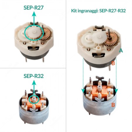 0 Ingranaggio R32 7 denti