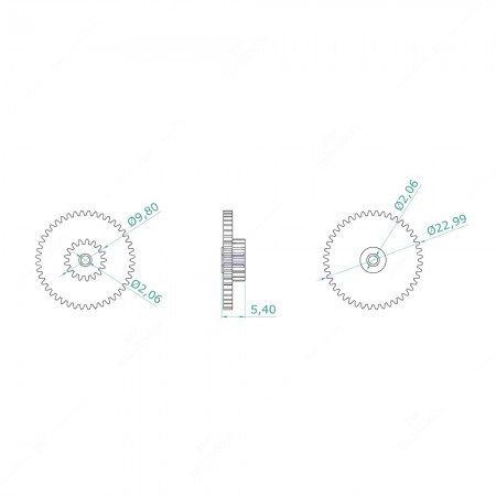 Ingranaggio per contachilometri Moto Meter