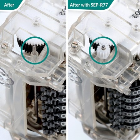 Before and after repairing  BMW E30, E34, E24, K100, K75 and Mercedes W126, C107, R107 instrument panels with SEP-R77 replacement gear for dashboards.