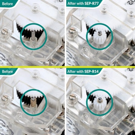 Comparison between using SEP-R14 and SEP-R77 to repair  BMW E30, E34, E24, K100, K75 and Mercedes W126, C107, R107 instrument clusters