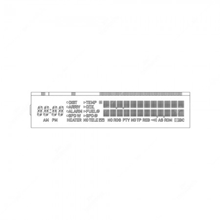 LCD display for Saab 9.3 and 9.5 SID1-SID2-SID3 infocenter, technical schema