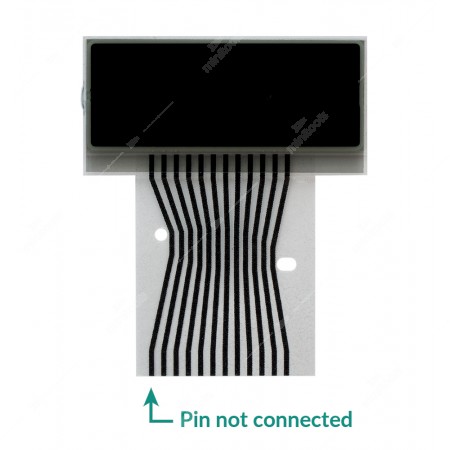 LCD display (right side) to repair Mercedes C-Class W202, E-Class W210, CLK W208, SLK R170 dashboards
