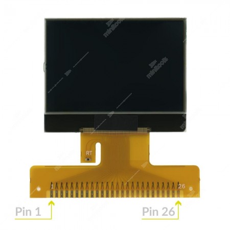 LCD screen for repairing Audi A2, A3, A4, A6, Volkswagen Golf IV, Passat, Bora, Sharan, T4, Ford Galaxy, Seat Alhambra dashboard