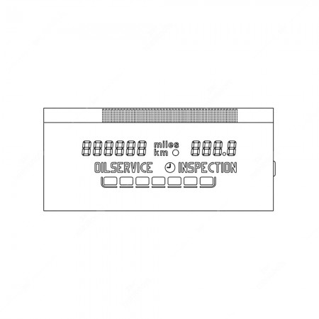 Technical schema of Minitools display for BMW 5 Series E34 instrument cluster