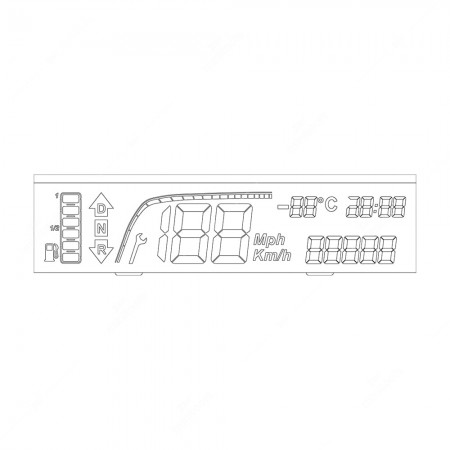 Technical schema of Minitools display for Microcar and Ligier