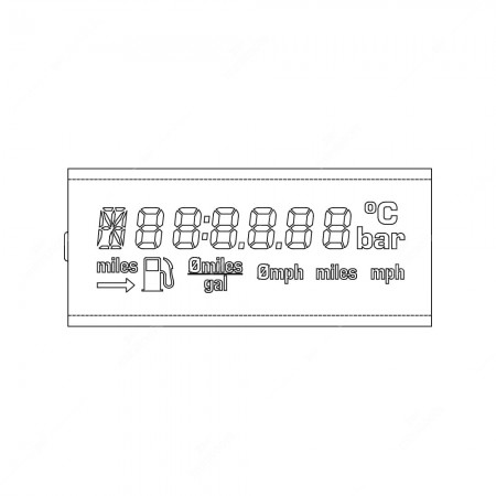 Technical schema of Porsche 911 (964), 911 (993);  Ruf BR2, BTR2, BTR III, CTR Yellowbird, CTR2, RCT, RCT Evo, Turbo R  display,miles  version