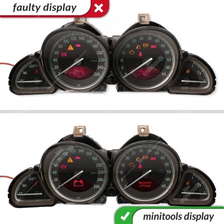 Mercedes SL R230 instrument cluster display repair