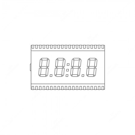 Technical schema for Minitools display for Hürlimann H 491 XF, Lamborghini 660F PLUS, 775F PLUS, 990F PLUS, Same Frutteto II 60, 75, 85, 90, 100 instrument cluster / hour meter