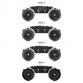 Set of gauge faces for Lancia Ypsilon 846 instrument clusters (post facelift models)